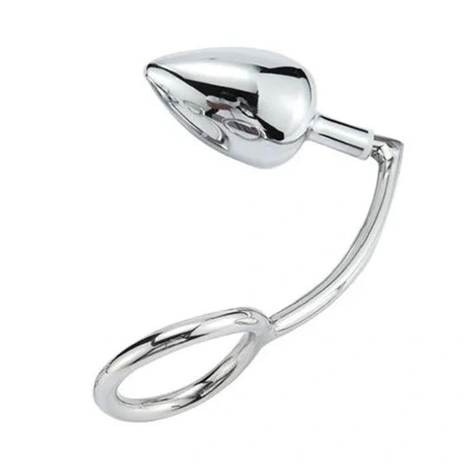 Anal Cock Stainless with Ring Set DiscreetChoice Steel 4663 Hook 0120
